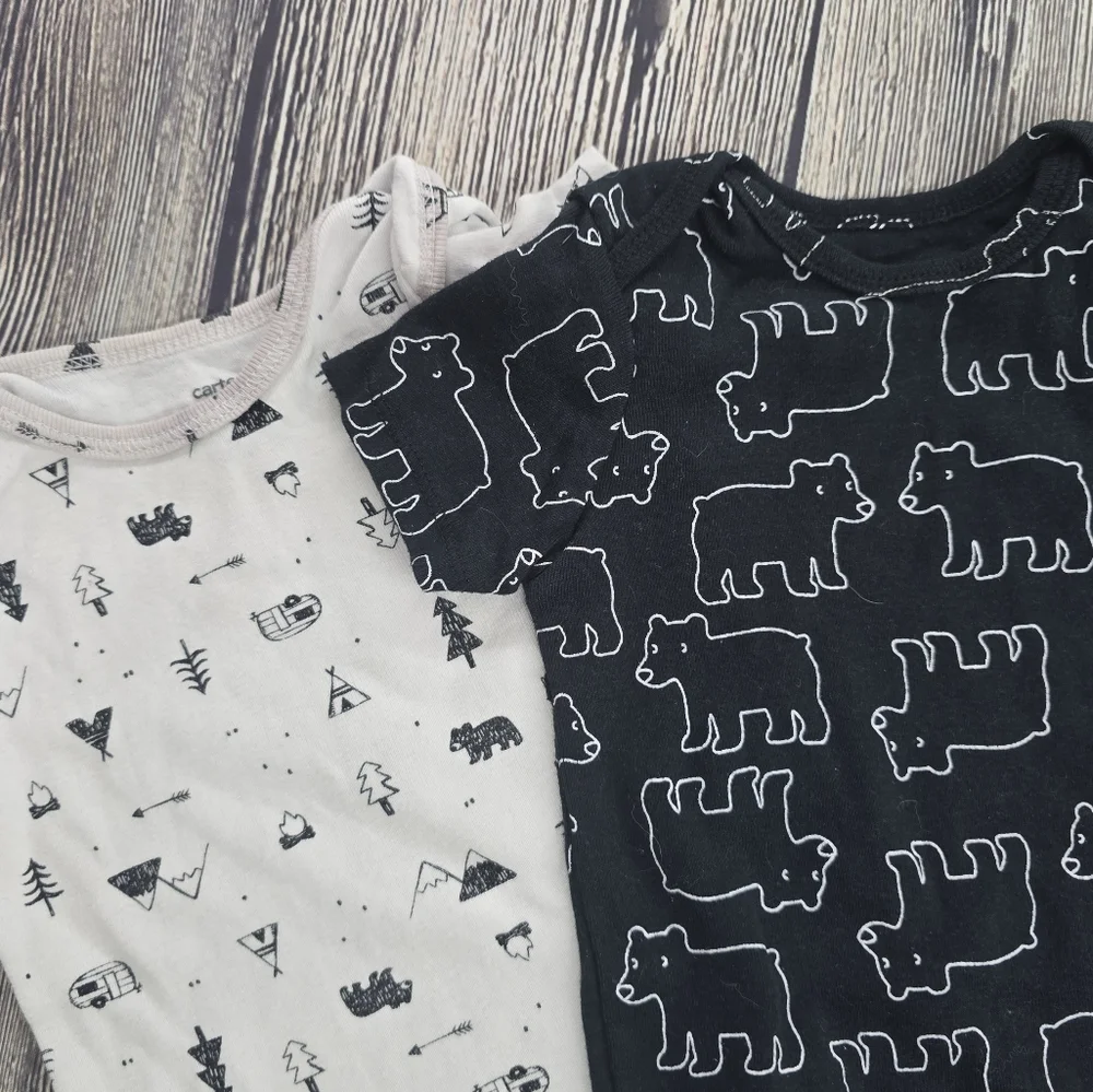 Carter's Set of 4 12 Month Baby Onesies Bundle
